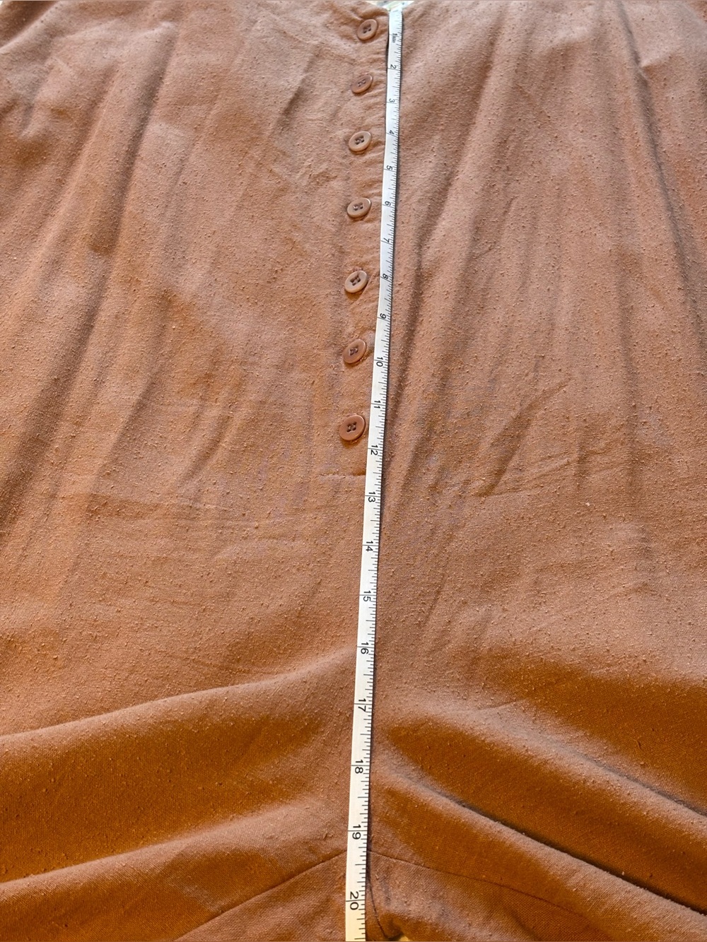 OZMA 100% Silk Sleeveless Button-Front Wide-Leg Jumpsuit in Sand Size Medium - Picture 13 of 15